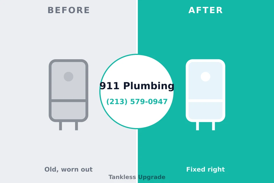 Before and after: plumbing repair West Milton, OH